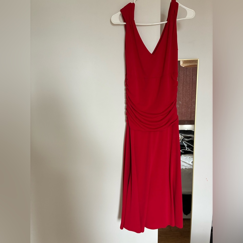 Moda International Vibrant Red Maxi Dress